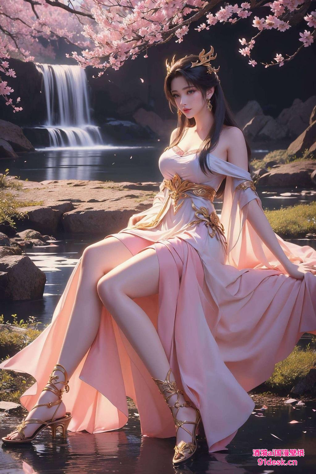 细腻笔触描绘出仙子的灵动飘逸带你领略AI天狐仙子的神秘魅力