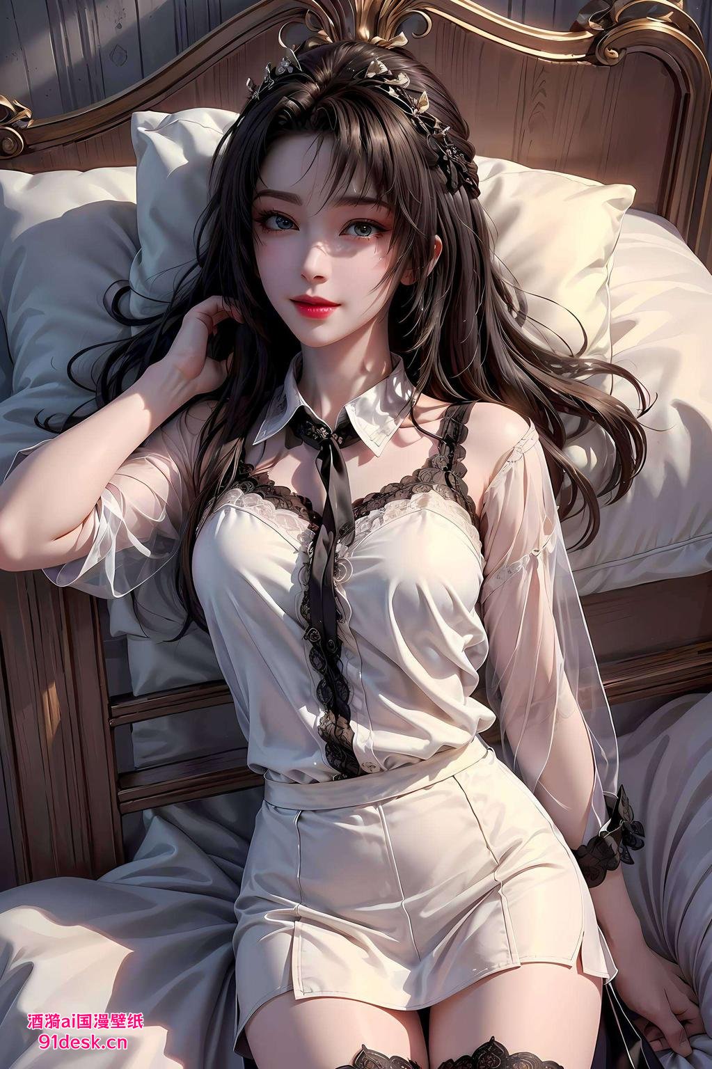 狐狸耳朵灵动仿佛从古典画卷中走出
