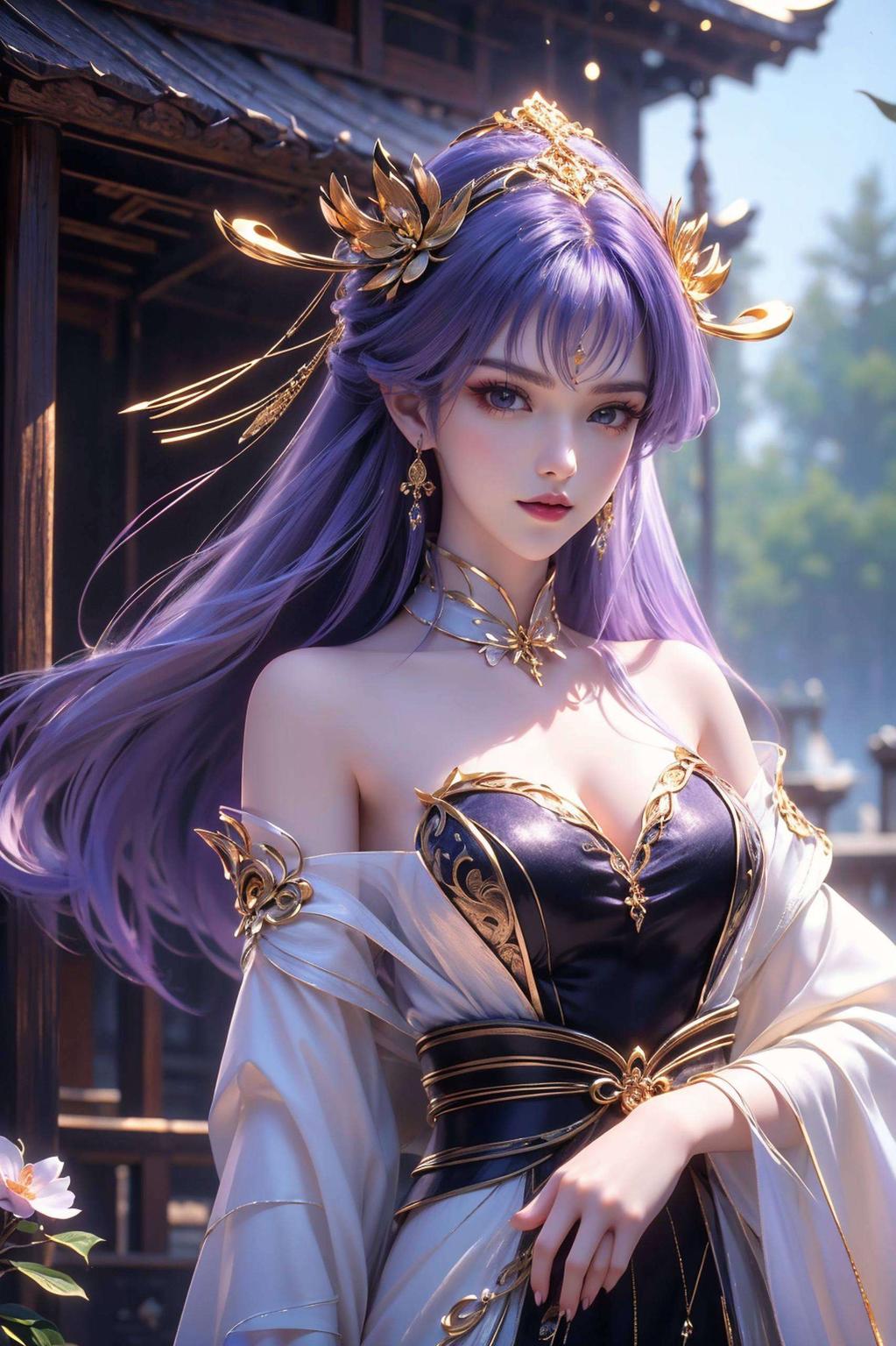 可爱女角色灵动可爱色彩柔和