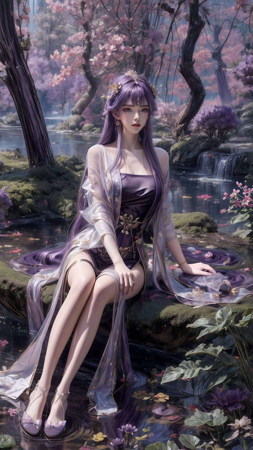 星空背景搭配炫酷光影