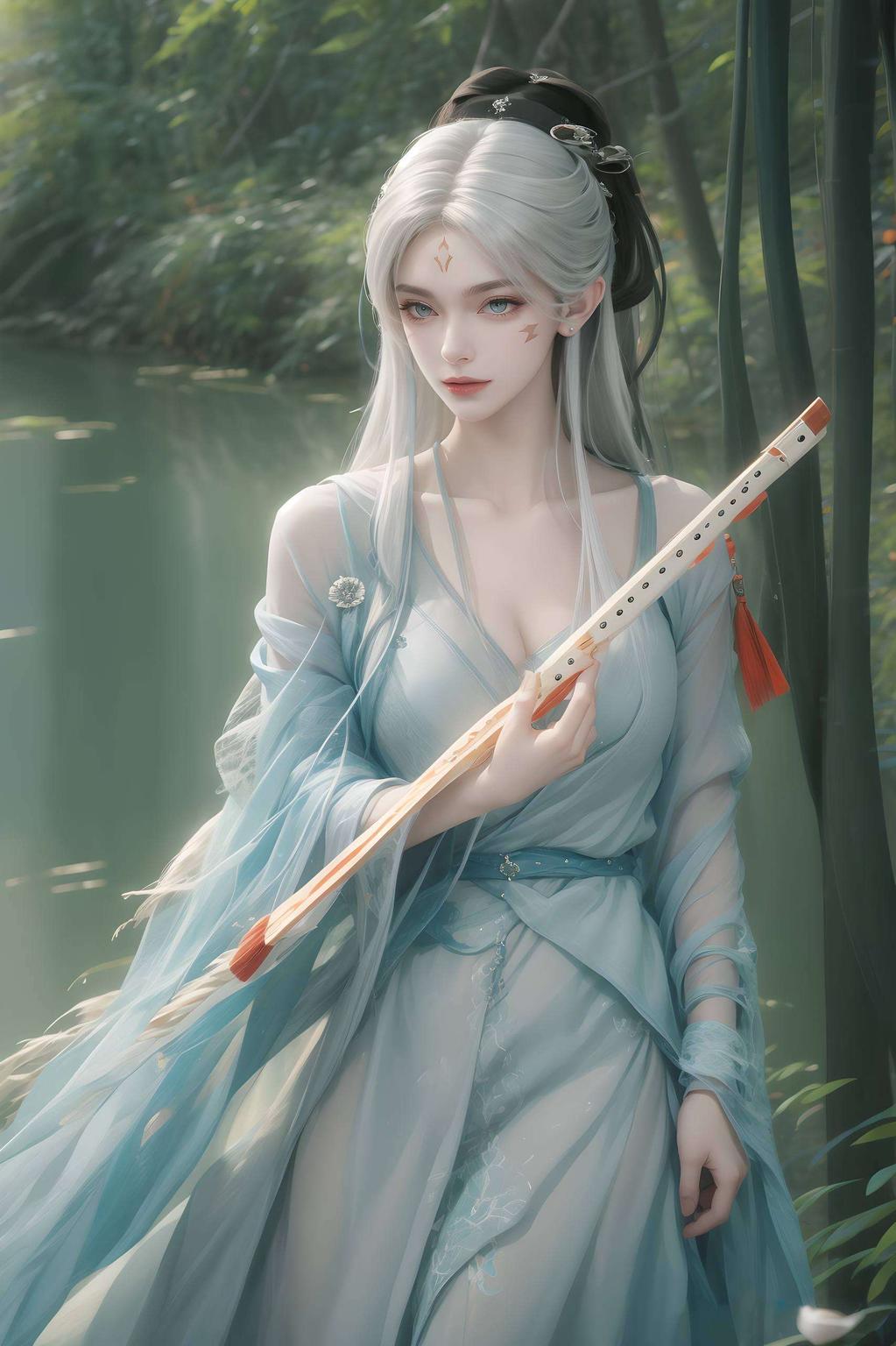 小白仙姿卓越高清细节尽显仙侠风情