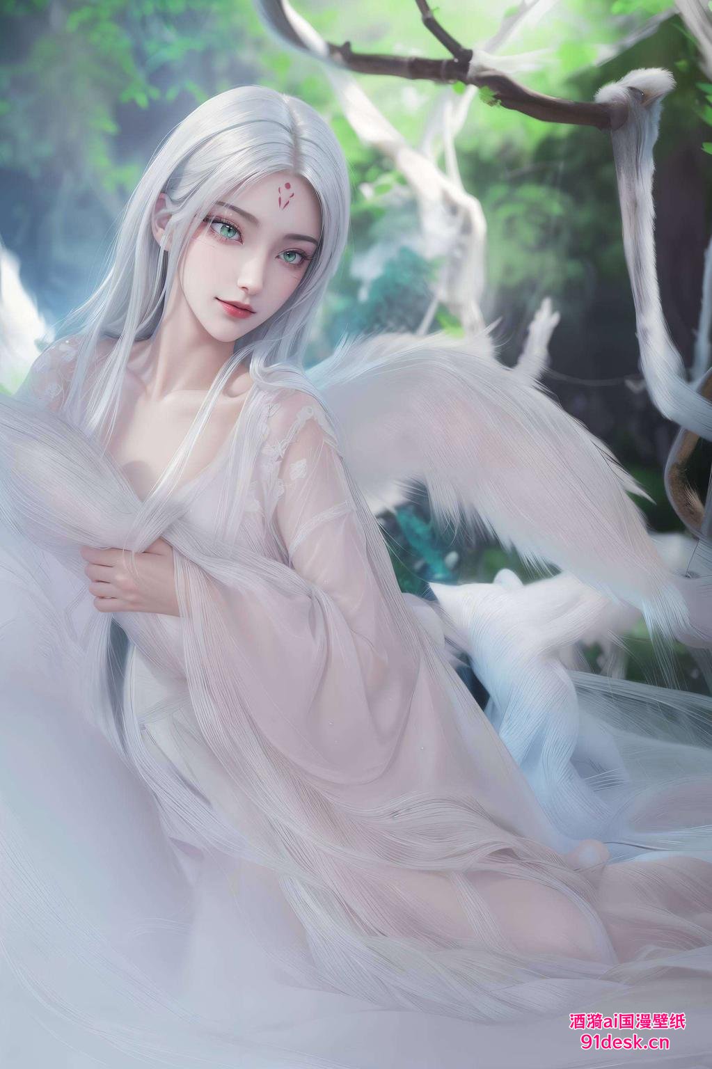小白穿上婚纱带你领略国漫之美