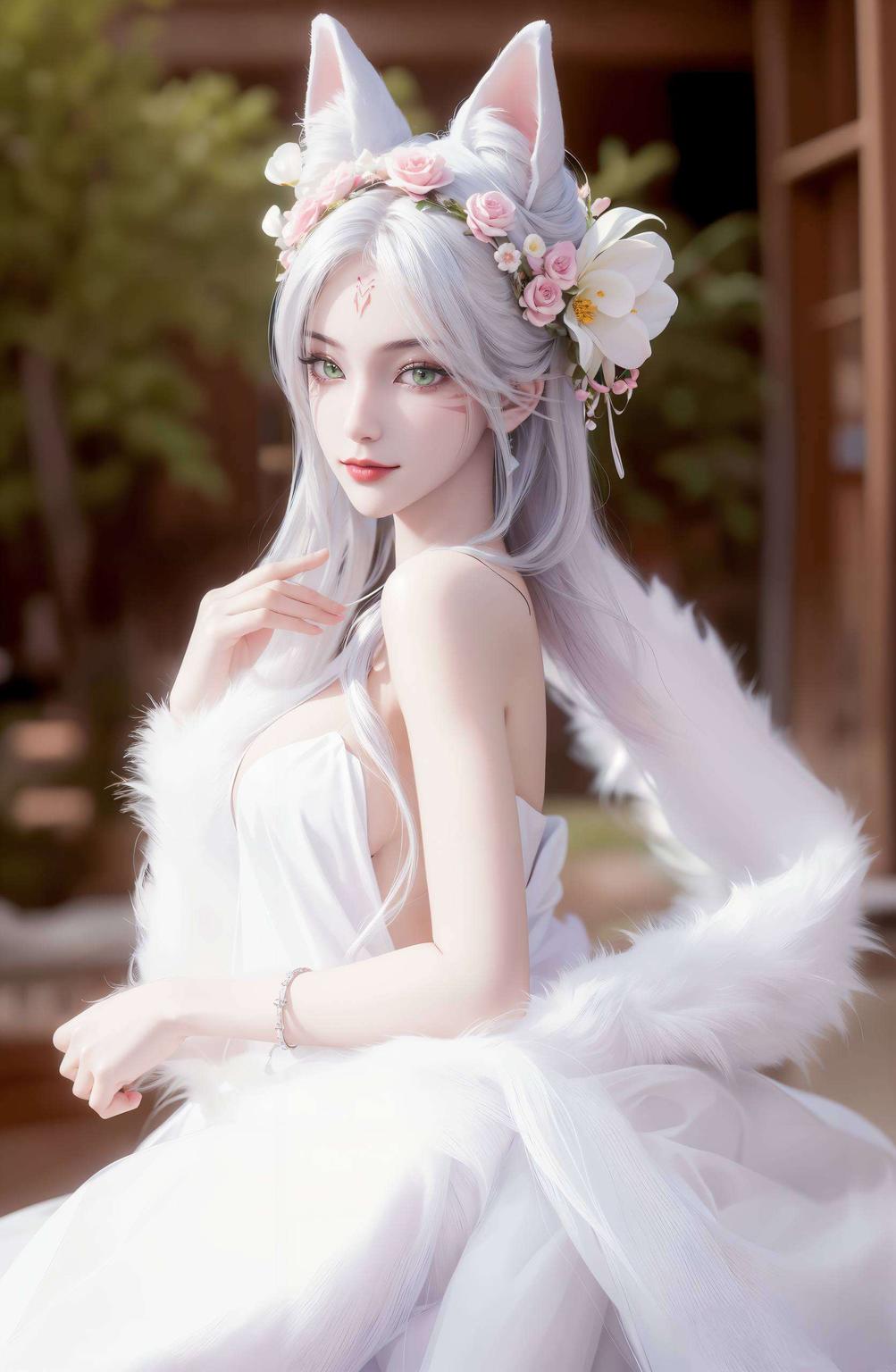 小白仙姿卓越清新梦幻