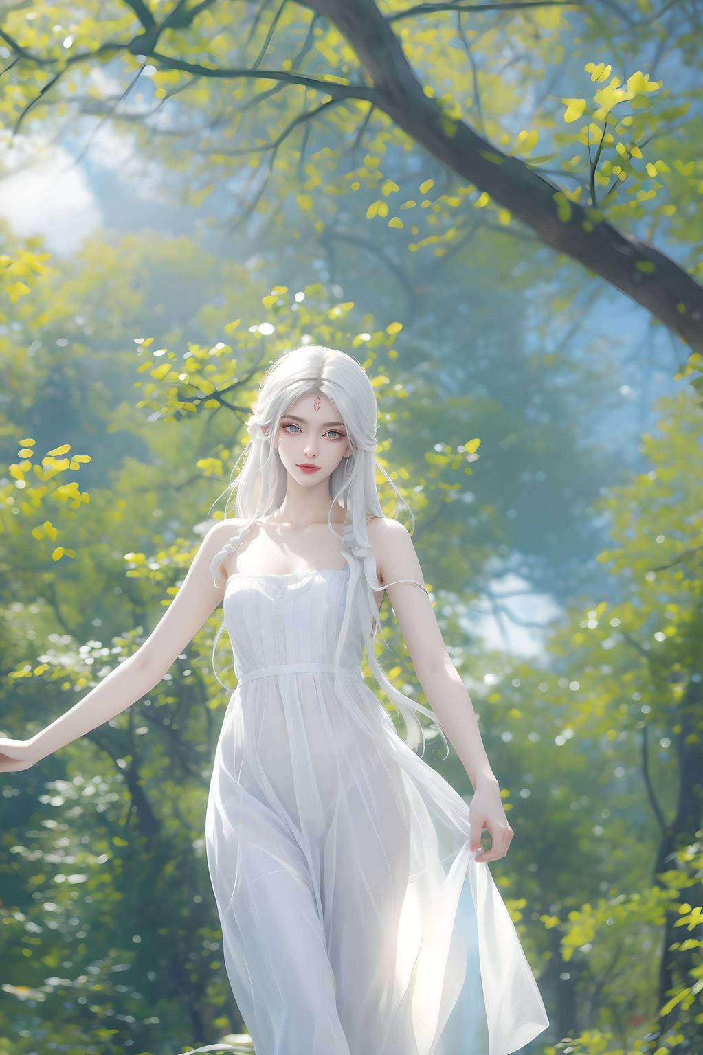 融合了国漫女神小白的美妙形象为你的平板增添一抹独特的韵味