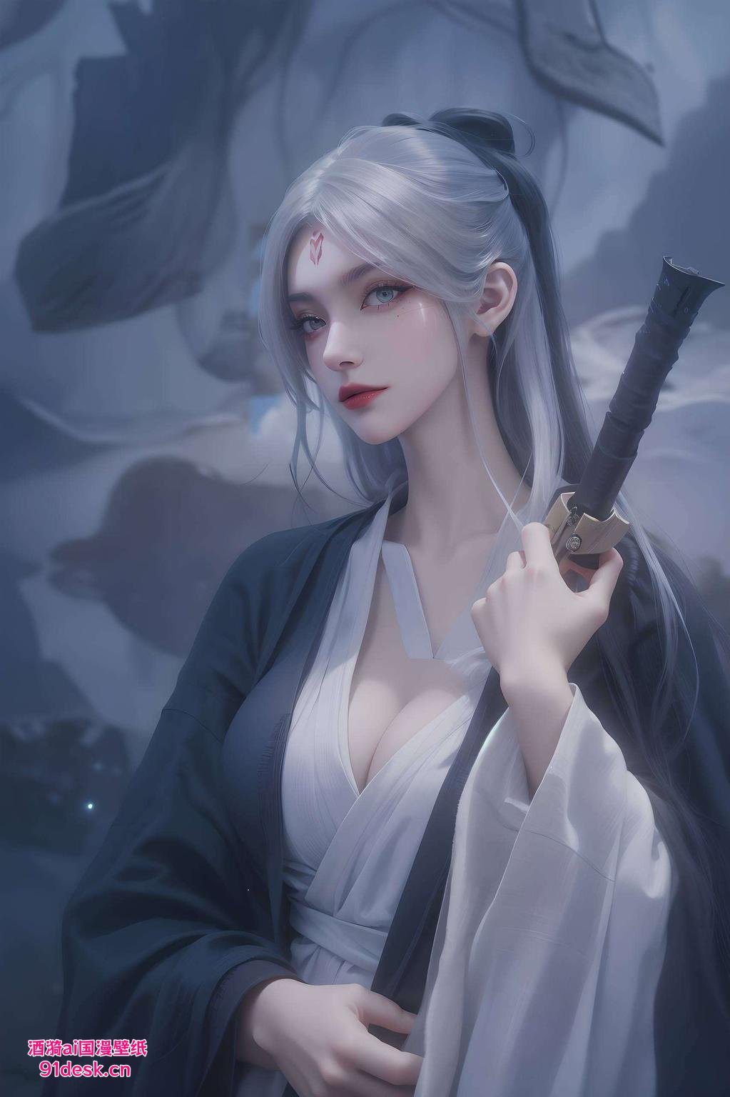 高清竖屏壁纸小白仙气逼人