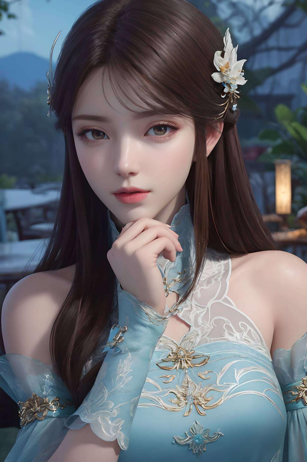 淡雅的色调这可是苹果最美的壁纸之一哦！看看这位美少女萧薰儿