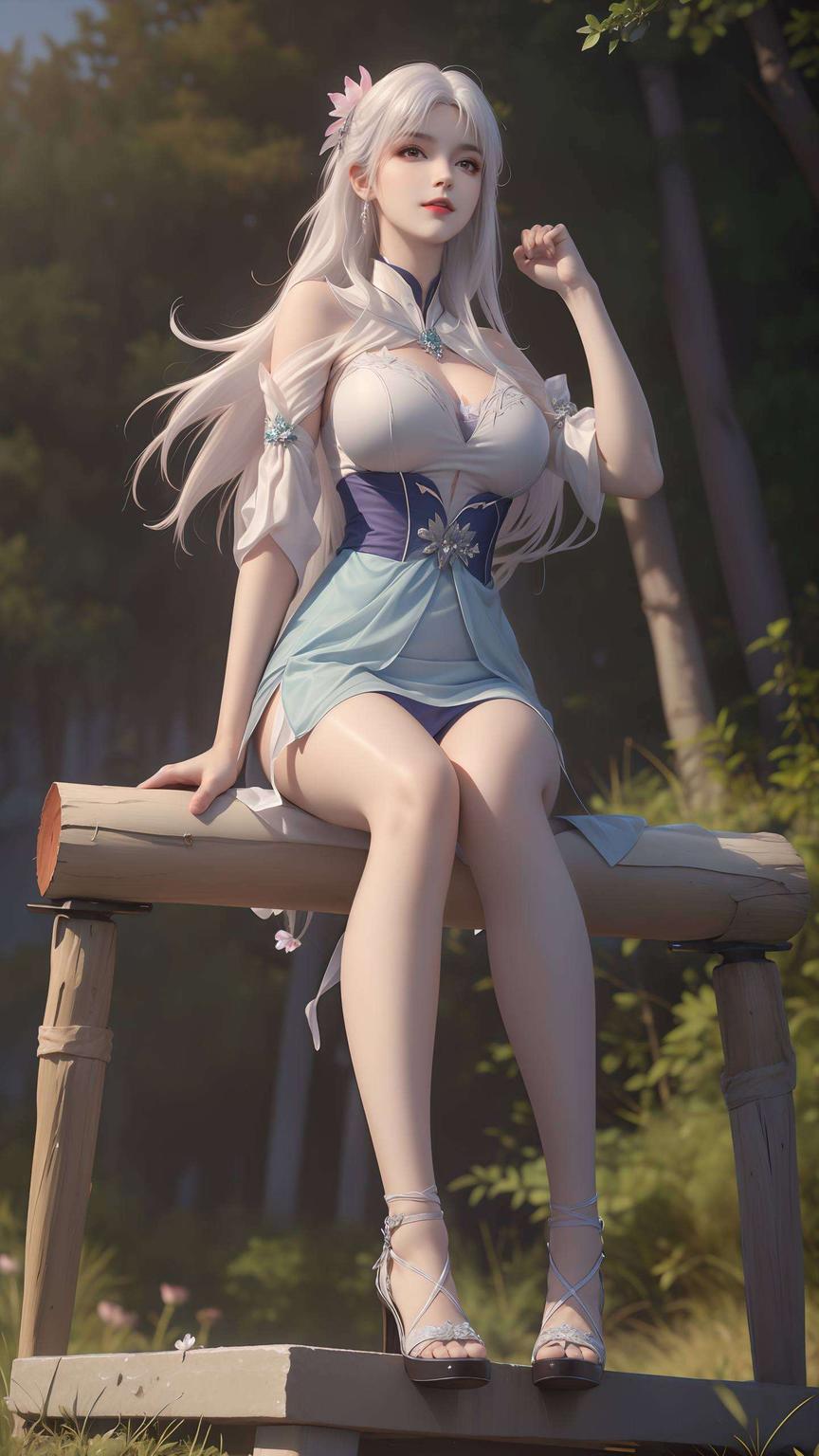 灵动身影映平板清新脱俗