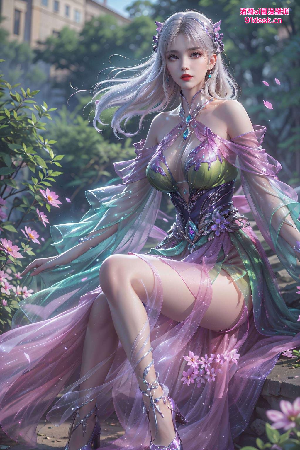 清雅色调女王与小医仙的浪漫融合！简约风壁纸