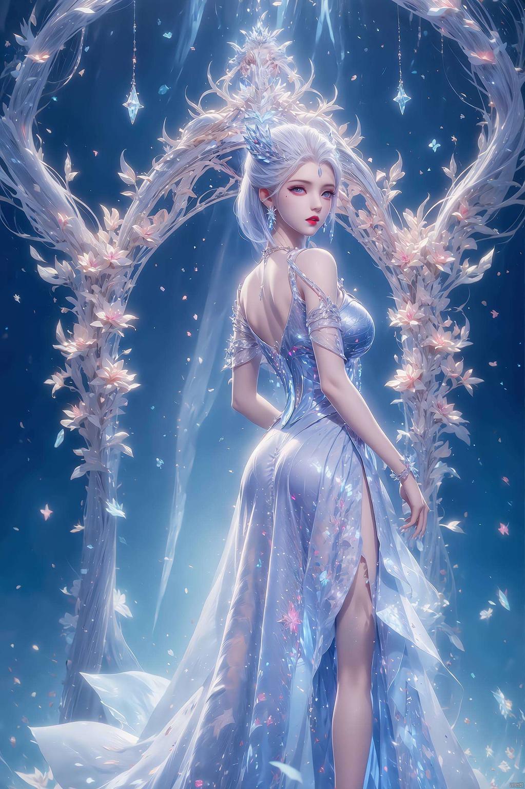 为你的苹果设备披上梦幻冰衣绝世唐门雪女横屏高清壁纸