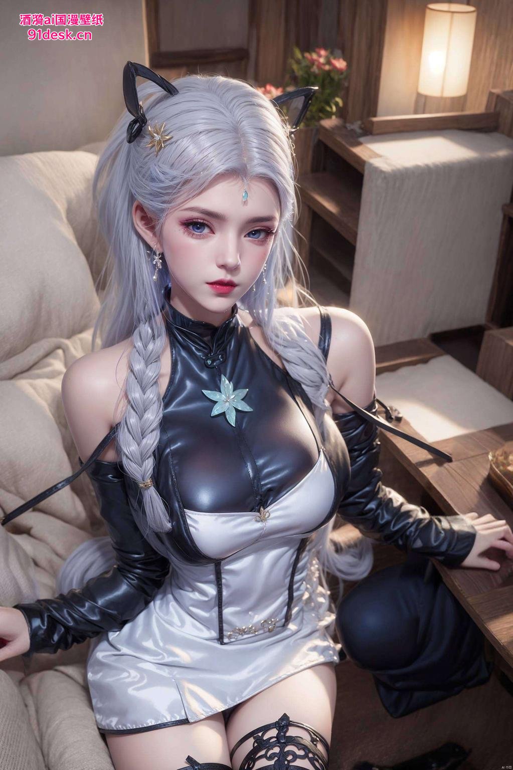 这款1920x1080分辨率的壁纸以绝世唐门中的雪女为主题