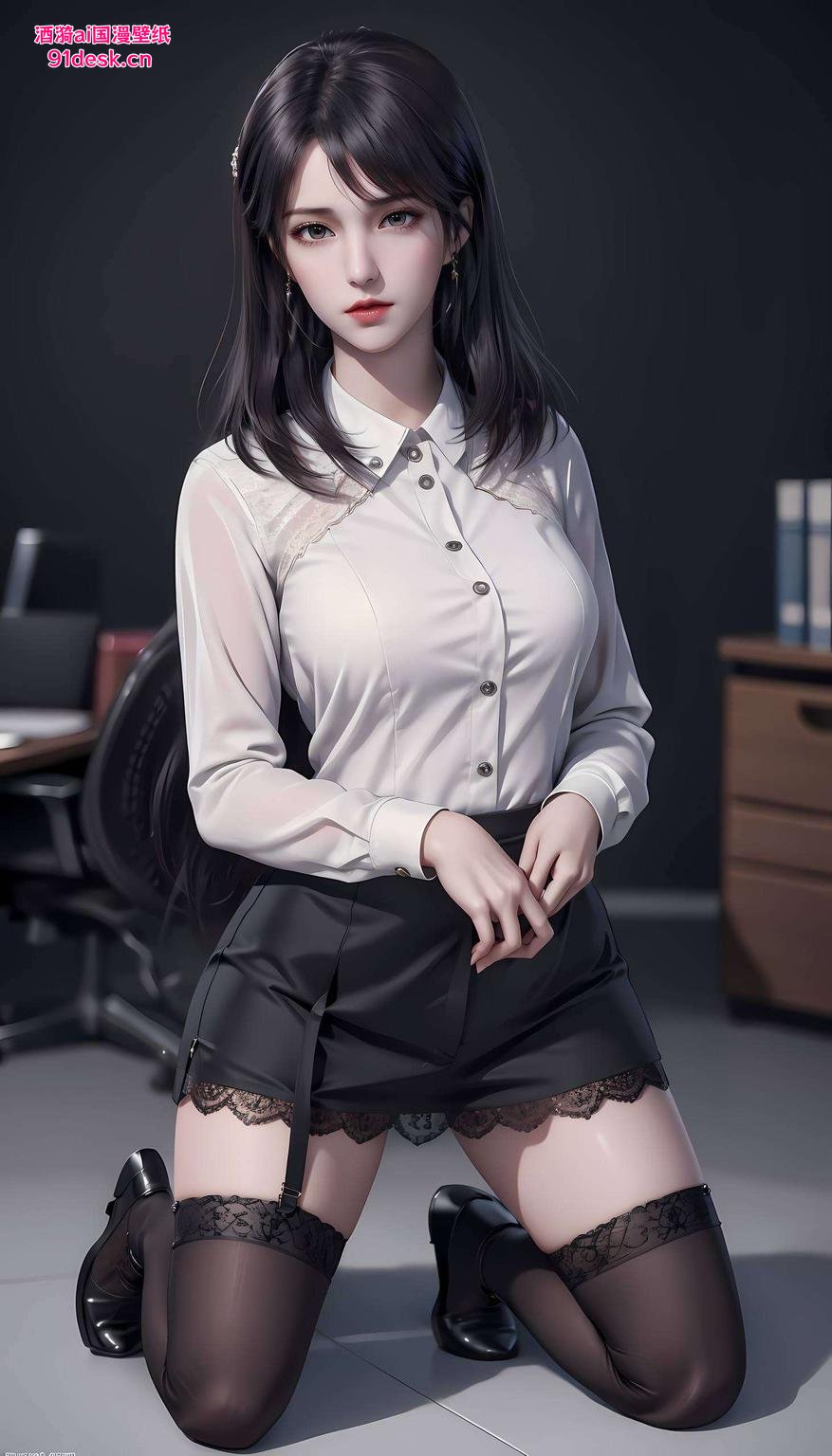 Win10高清壁纸徐欣校服映古韵
