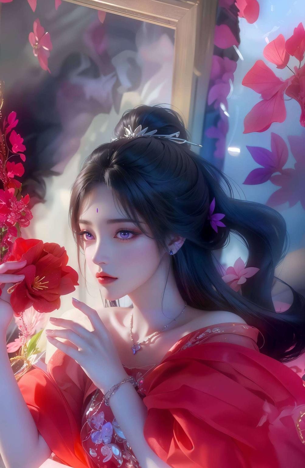 清新甜美苹果风满满！月婵壁纸全身可爱亮相