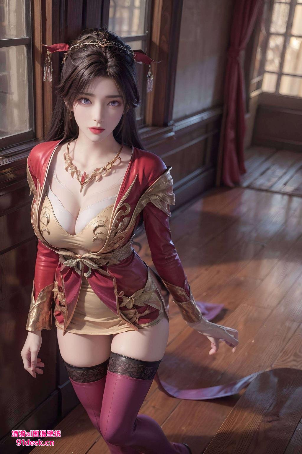 今天给大家带来两款超美的月婵和石昊主题的iPad壁纸！第一款站在苍茫大地之上