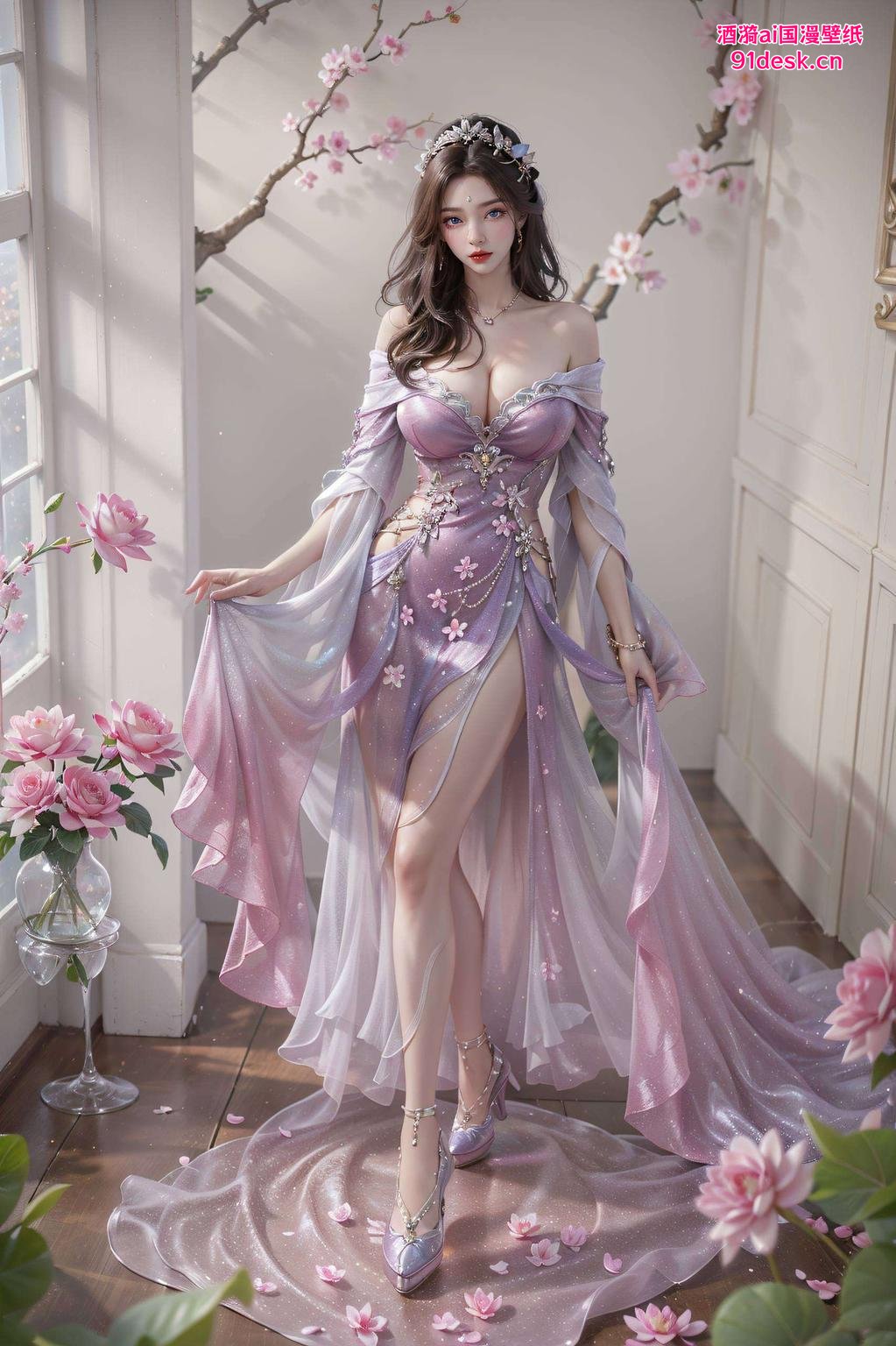 今天给大家带来一款超级养眼的电脑壁纸——AI嫁衣月婵高清壁纸