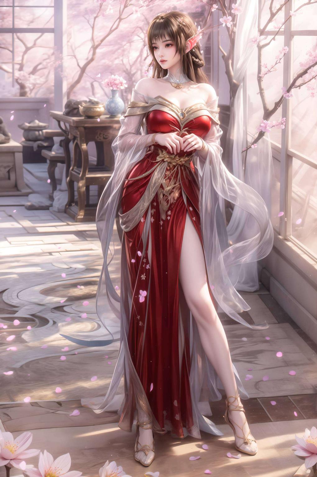 浪漫满屏带来了国漫女神云落身着婚纱的绝美瞬间