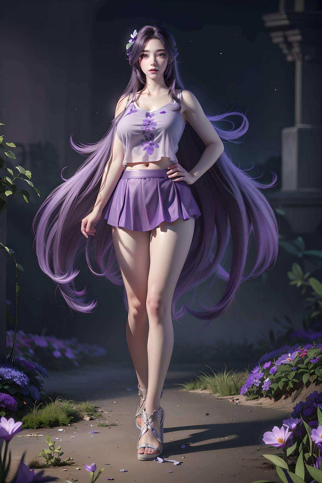 细节清晰云曦高清壁纸来啦！这款紫色免费平板宽屏壁纸