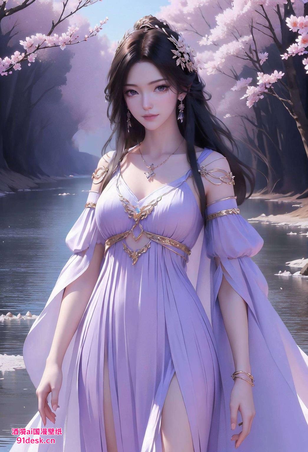 今天给大家带来一组超清唯美的iPad壁纸！🌸 紫灵coser的壁纸让你的手机瞬间变身艺术品！✨