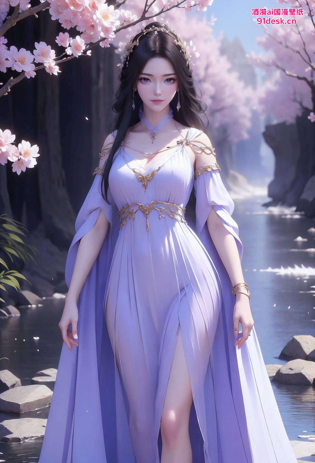 今天给大家带来一组超美的古风漫画壁纸！这款紫灵iPad壁纸让你的设备瞬间变身艺术品！