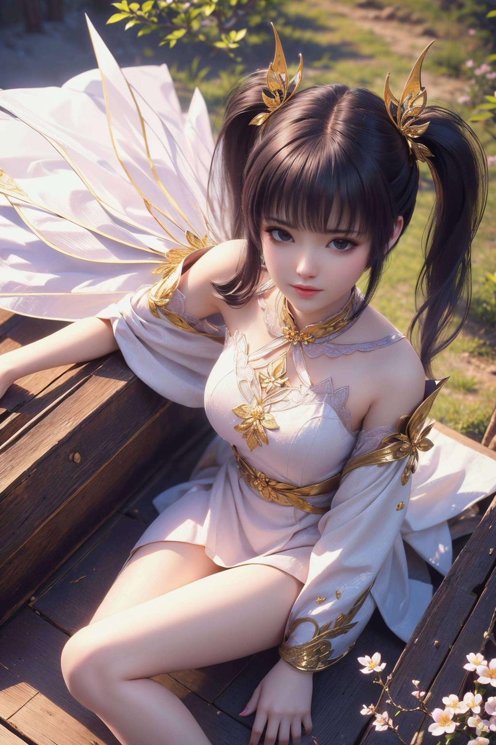 看这4K超清画质电脑壁纸上的紫妍美得不要不要的